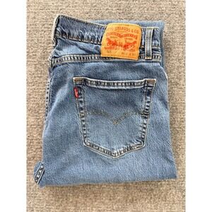 Levis 505 Regular Fit Mens Jeans 33x30 Medium Wash Straight Leg Denim